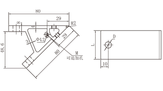 45度鋁型材角件技術參數